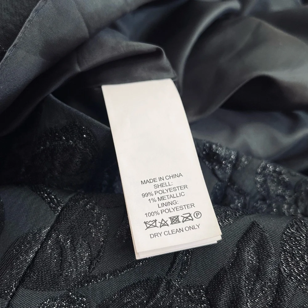 [Kate Spade] Floral Shimmer Pleated Shoulder Double V Fit & Flare Classic Dress